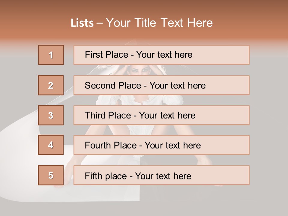 Erotic Ring Flash Legs PowerPoint Template