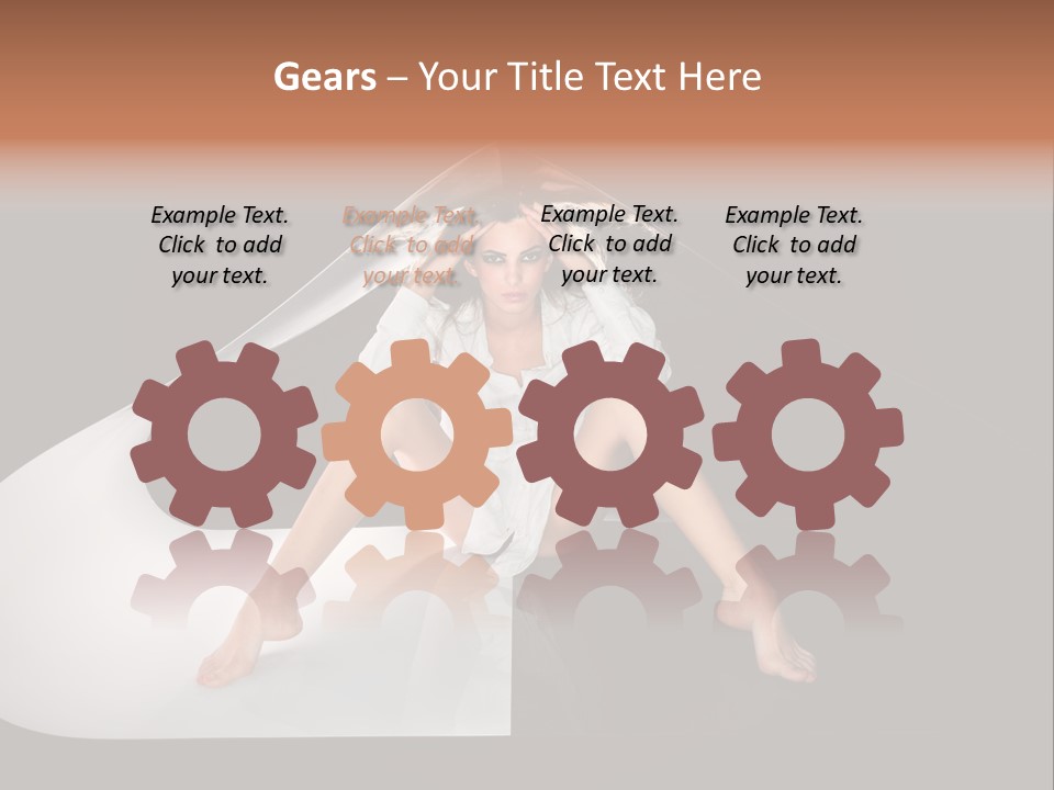 Erotic Ring Flash Legs PowerPoint Template