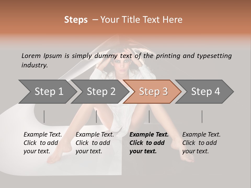 Erotic Ring Flash Legs PowerPoint Template