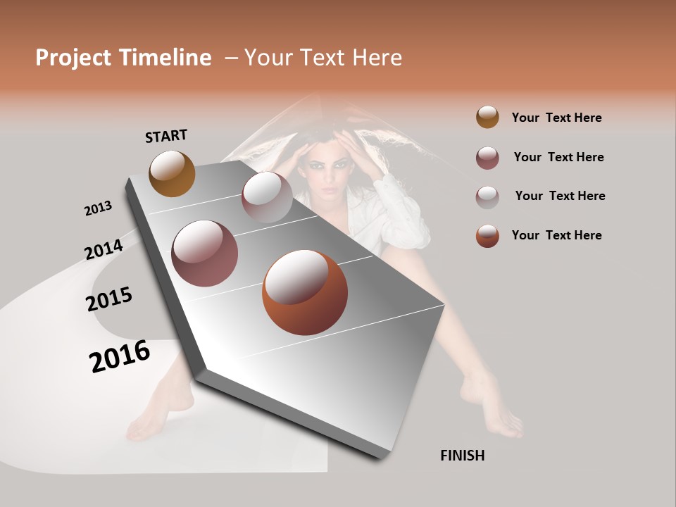 Erotic Ring Flash Legs PowerPoint Template