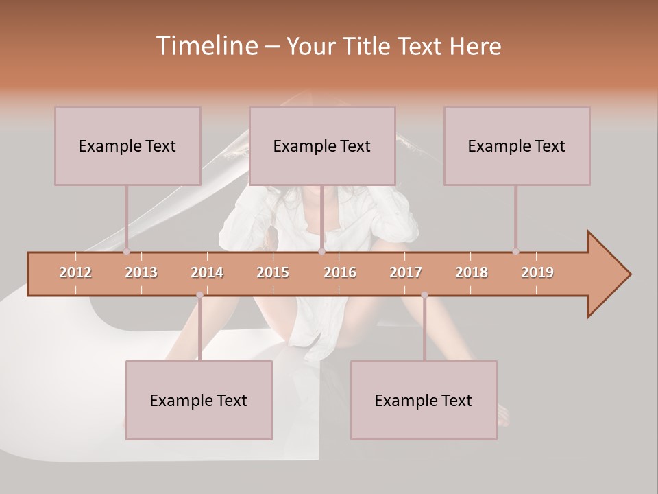 Erotic Ring Flash Legs PowerPoint Template