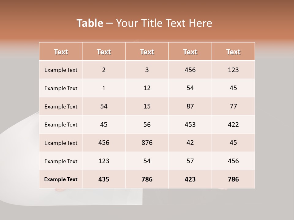 Erotic Ring Flash Legs PowerPoint Template