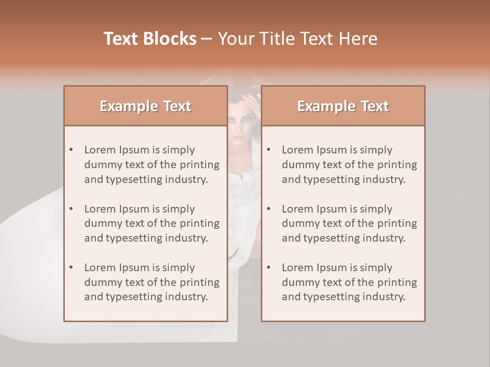 Erotic Ring Flash Legs PowerPoint Template