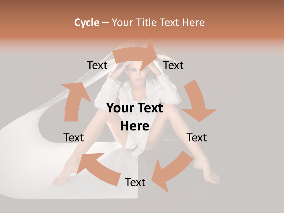 Erotic Ring Flash Legs PowerPoint Template