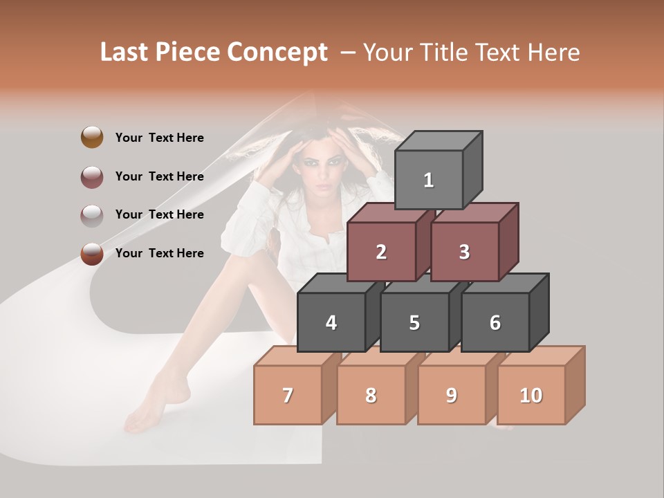 Erotic Ring Flash Legs PowerPoint Template
