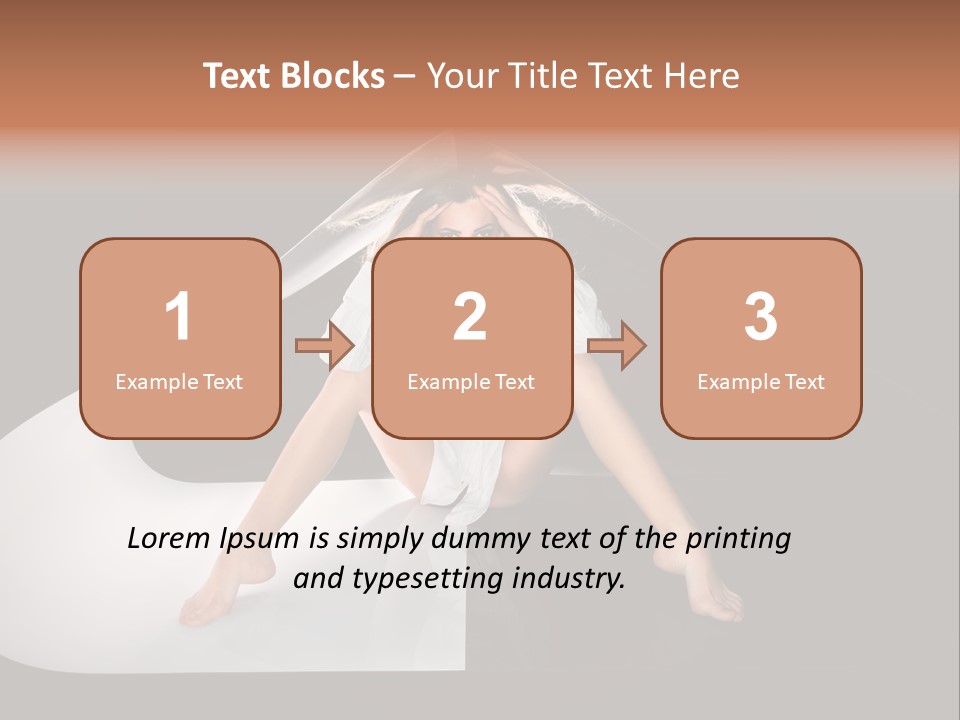 Erotic Ring Flash Legs PowerPoint Template