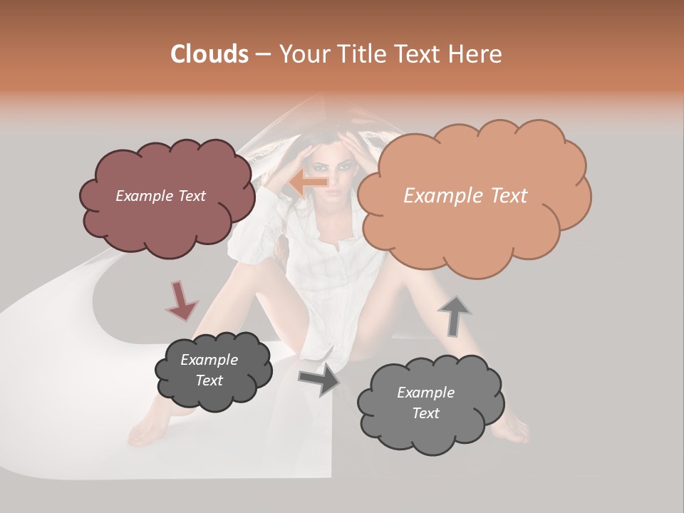 Erotic Ring Flash Legs PowerPoint Template