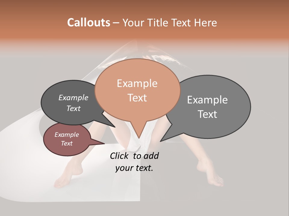 Erotic Ring Flash Legs PowerPoint Template