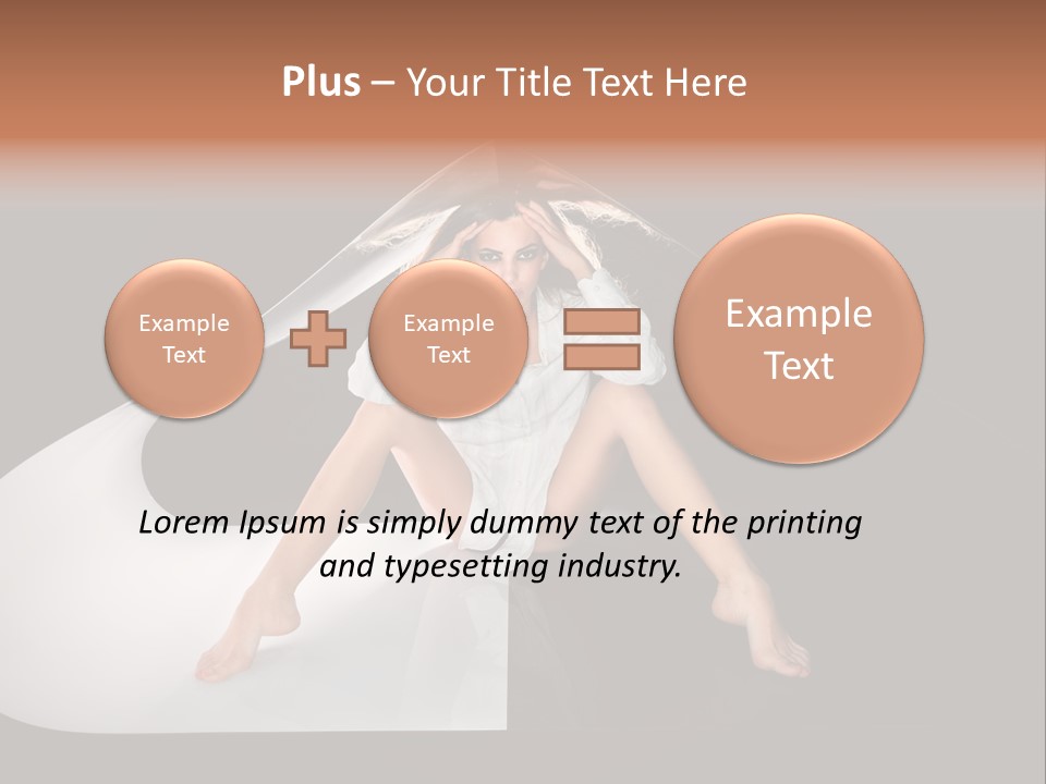 Erotic Ring Flash Legs PowerPoint Template