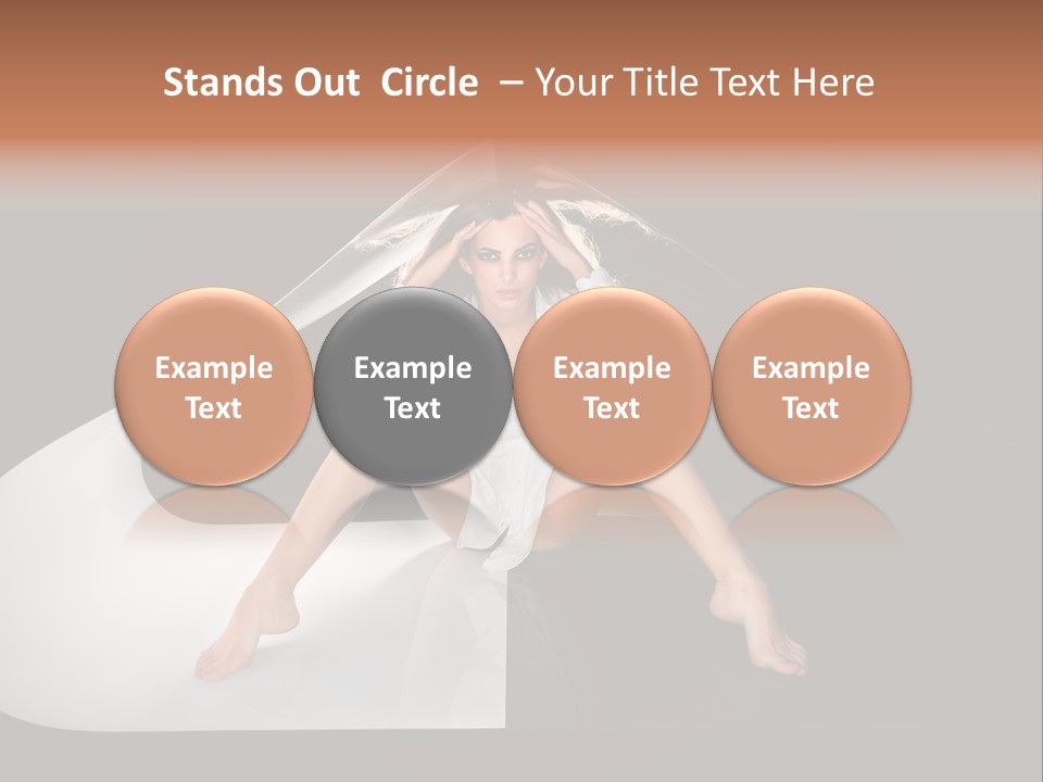 Erotic Ring Flash Legs PowerPoint Template