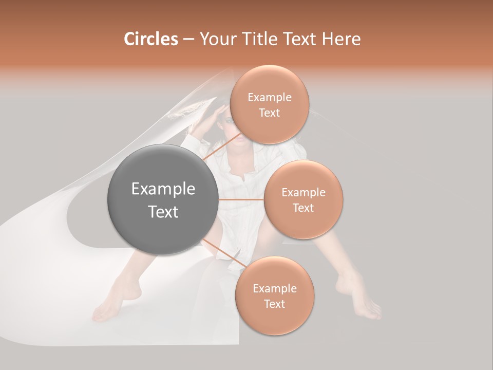 Erotic Ring Flash Legs PowerPoint Template