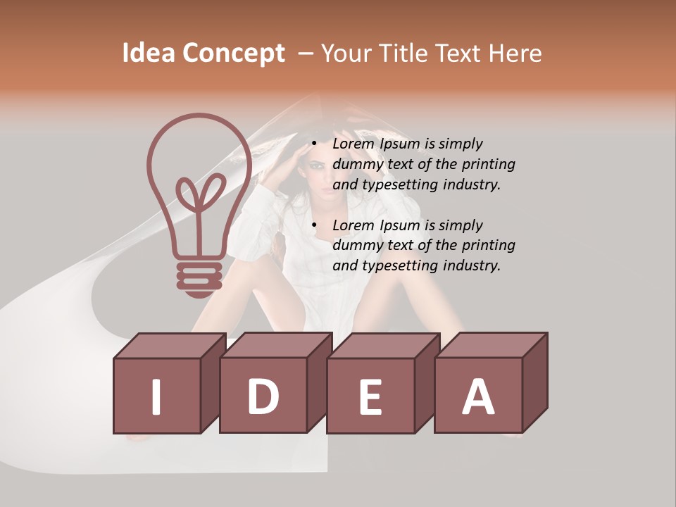 Erotic Ring Flash Legs PowerPoint Template