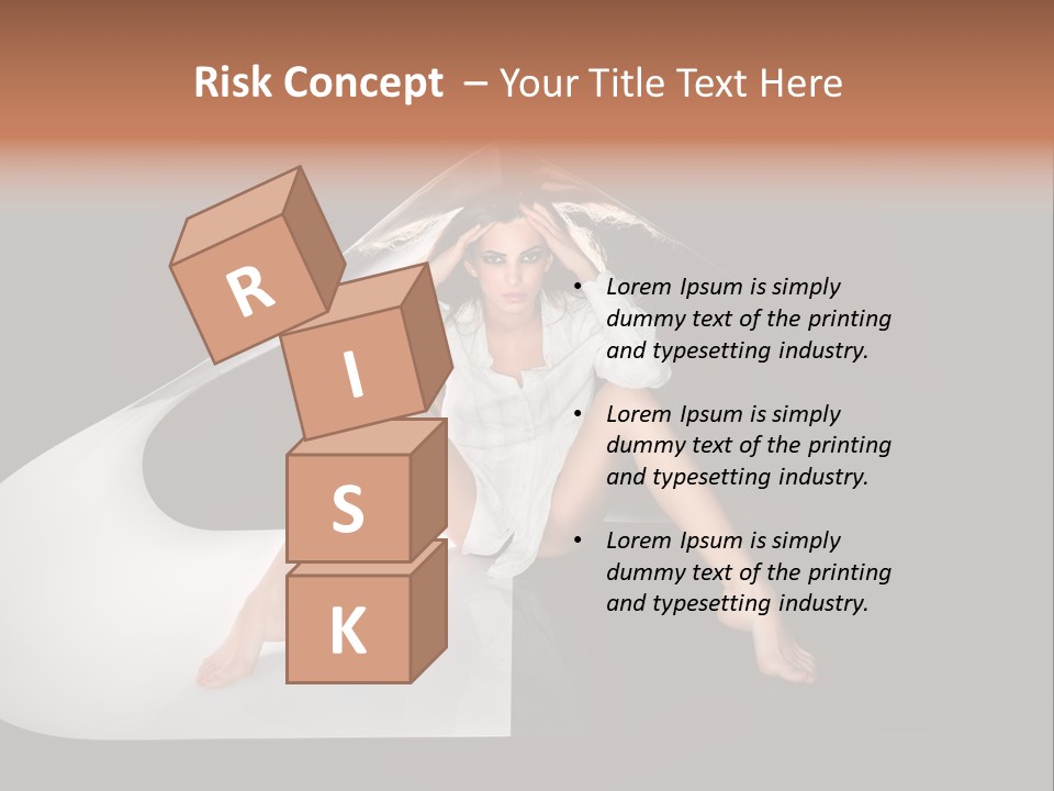 Erotic Ring Flash Legs PowerPoint Template