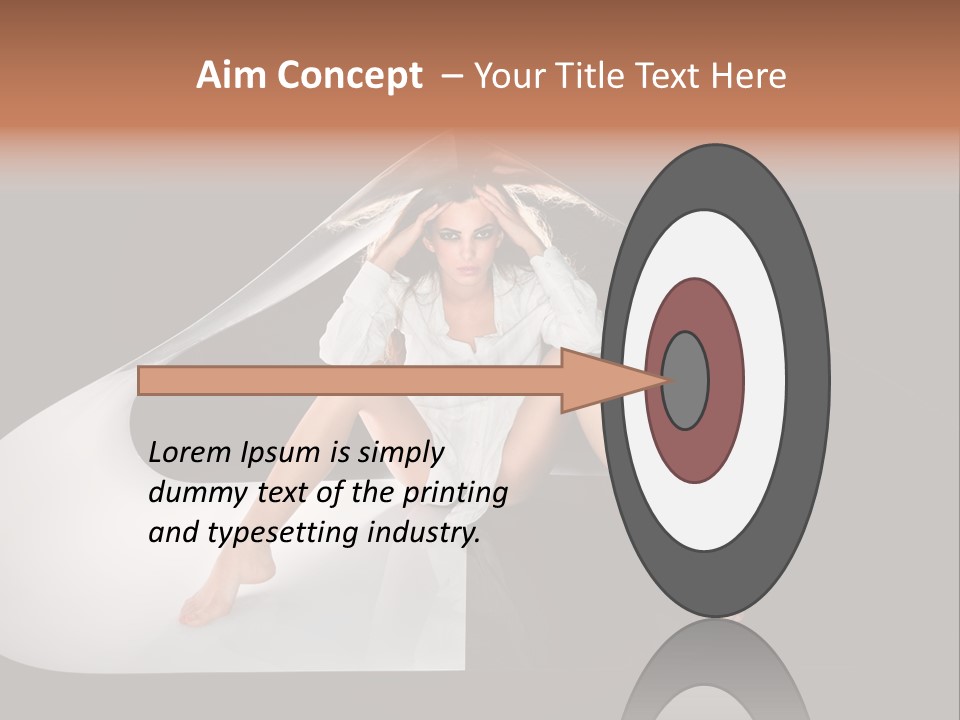 Erotic Ring Flash Legs PowerPoint Template