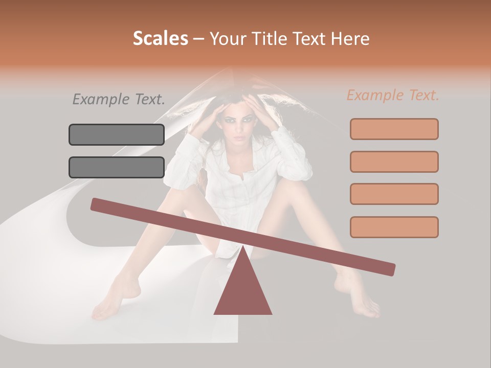 Erotic Ring Flash Legs PowerPoint Template