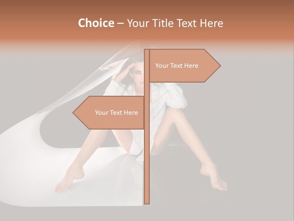 Erotic Ring Flash Legs PowerPoint Template