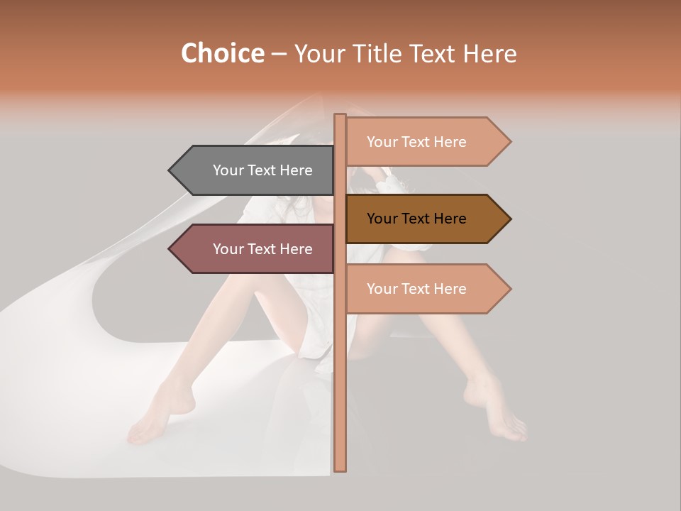 Erotic Ring Flash Legs PowerPoint Template