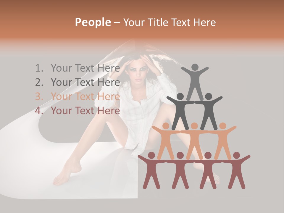 Erotic Ring Flash Legs PowerPoint Template