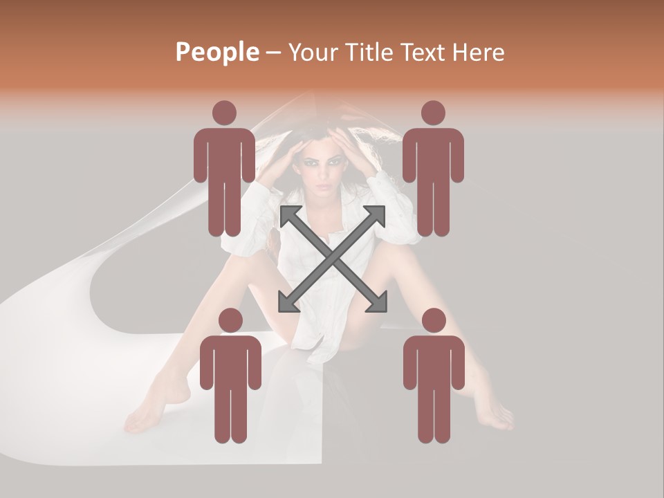 Erotic Ring Flash Legs PowerPoint Template