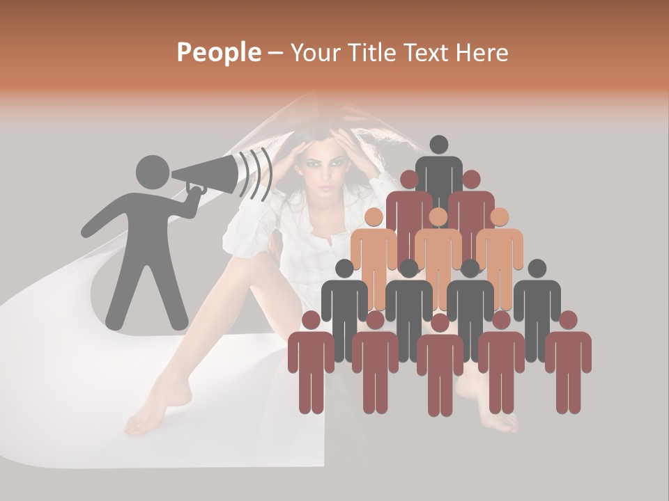 Erotic Ring Flash Legs PowerPoint Template