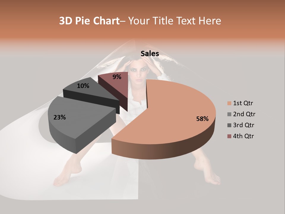 Erotic Ring Flash Legs PowerPoint Template