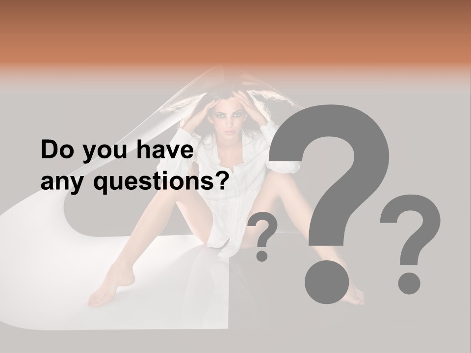 Erotic Ring Flash Legs PowerPoint Template