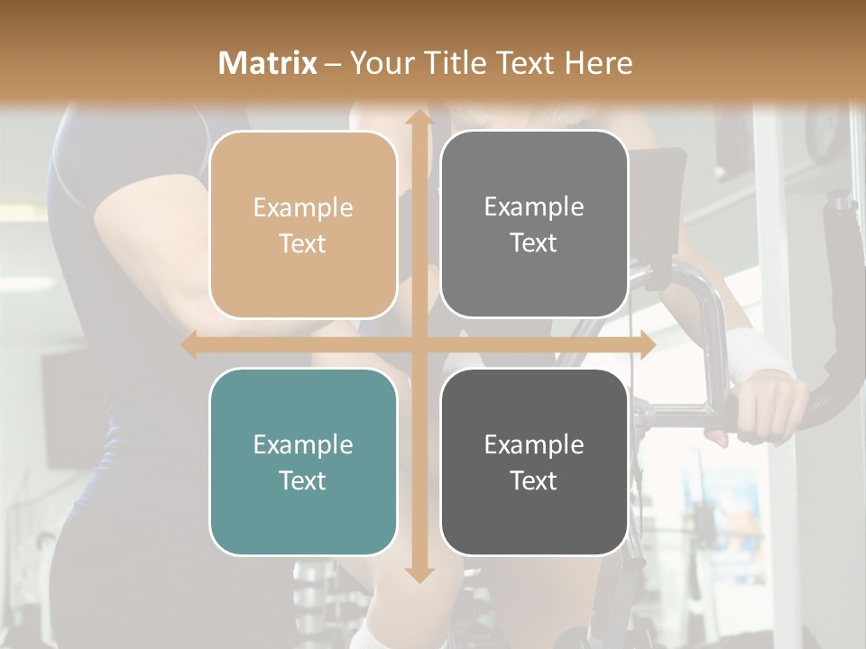 Sportswoman Execute Fitness PowerPoint Template