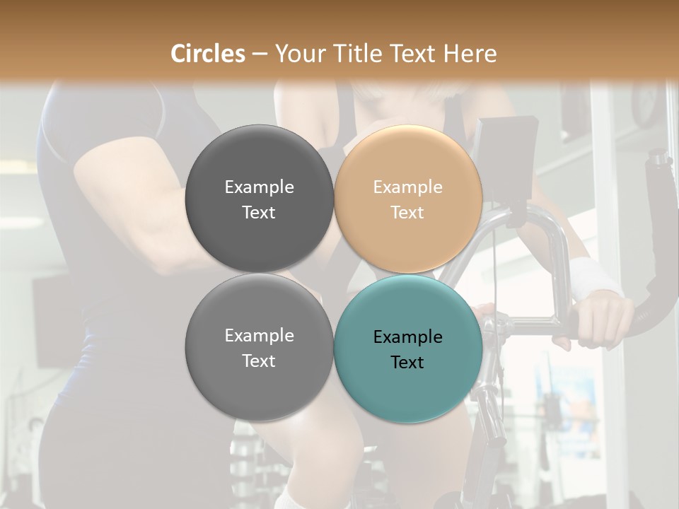 Sportswoman Execute Fitness PowerPoint Template