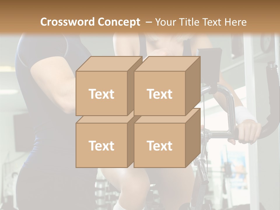 Sportswoman Execute Fitness PowerPoint Template