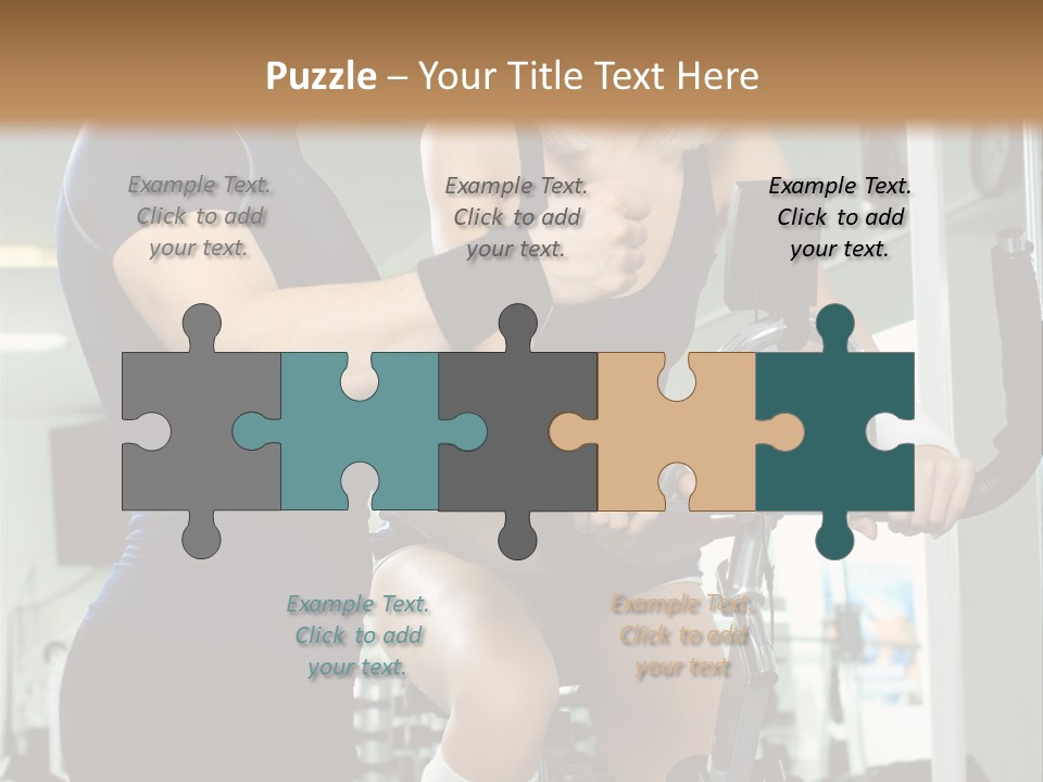 Sportswoman Execute Fitness PowerPoint Template