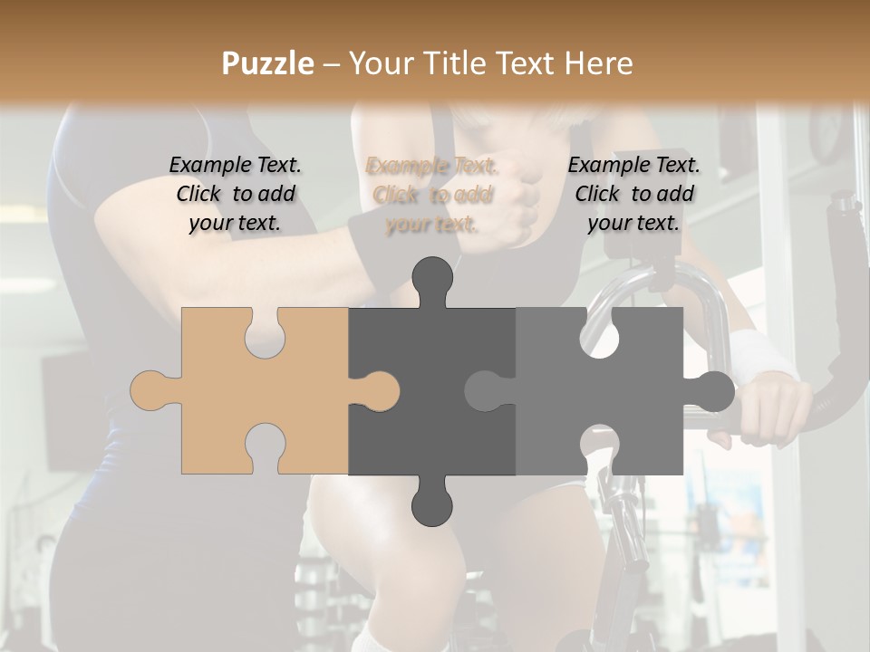 Sportswoman Execute Fitness PowerPoint Template