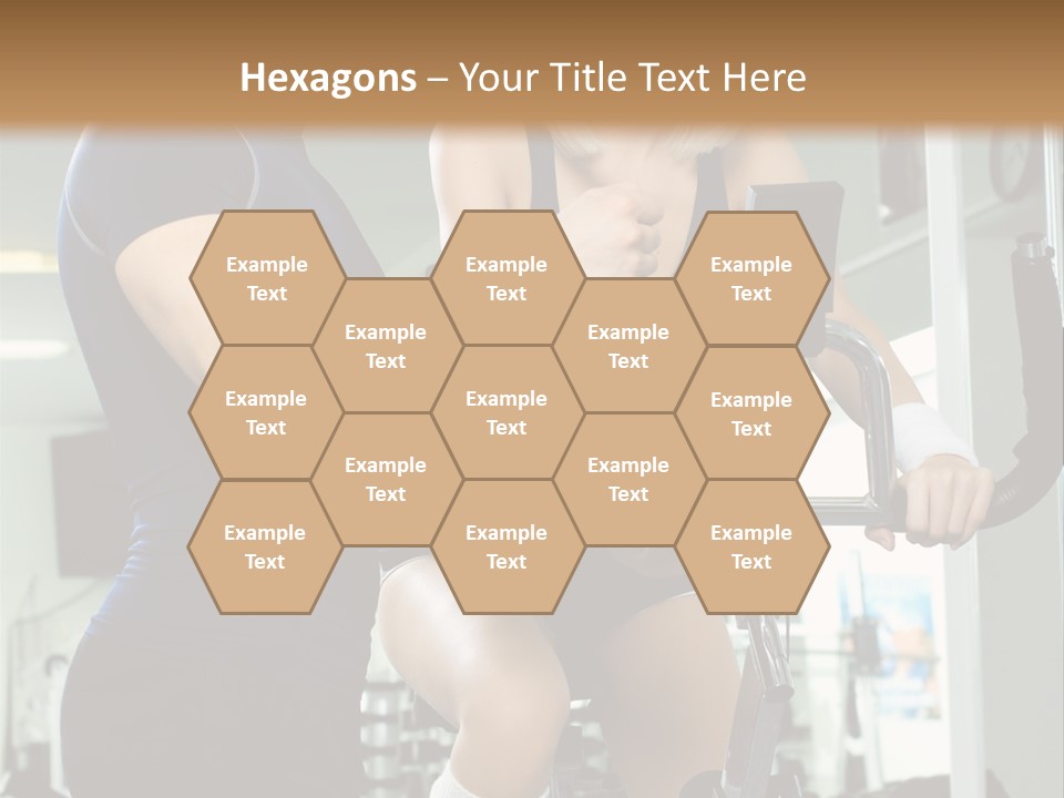 Sportswoman Execute Fitness PowerPoint Template