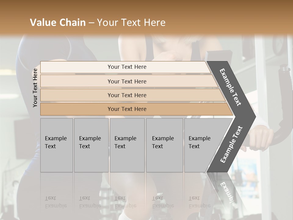 Sportswoman Execute Fitness PowerPoint Template