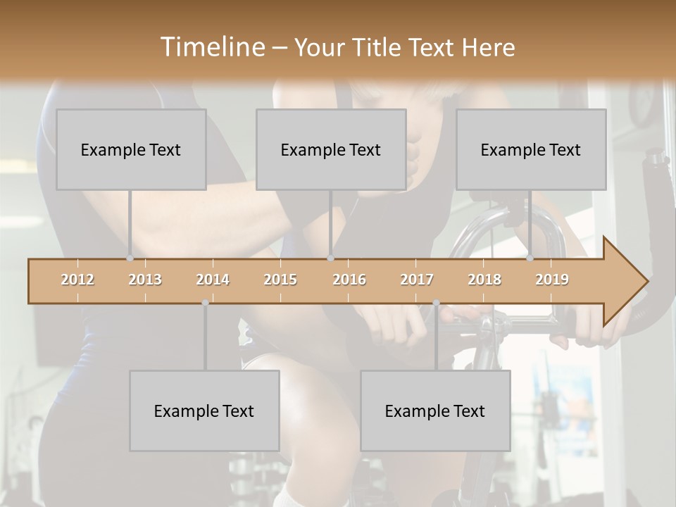 Sportswoman Execute Fitness PowerPoint Template