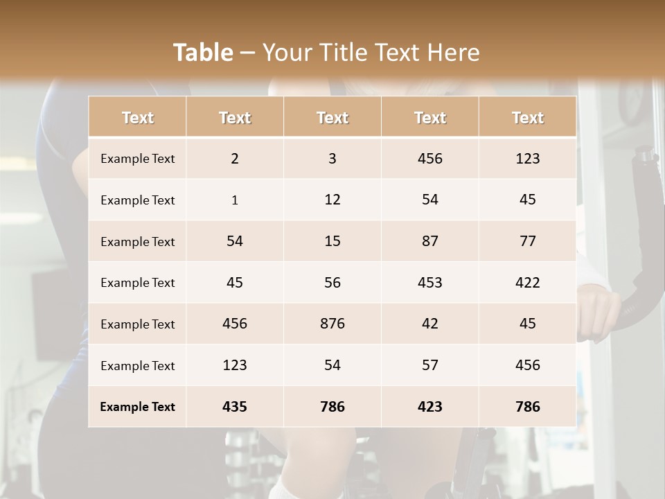 Sportswoman Execute Fitness PowerPoint Template