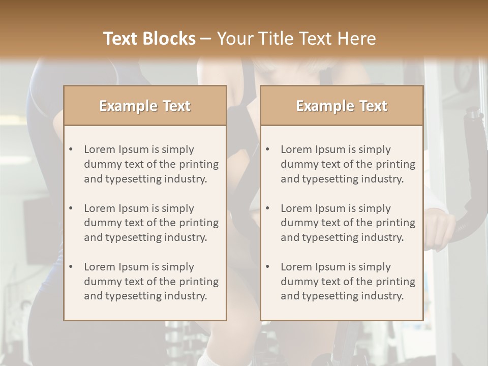 Sportswoman Execute Fitness PowerPoint Template