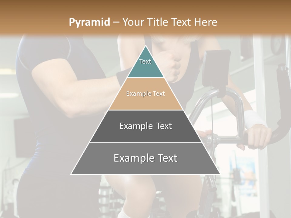 Sportswoman Execute Fitness PowerPoint Template