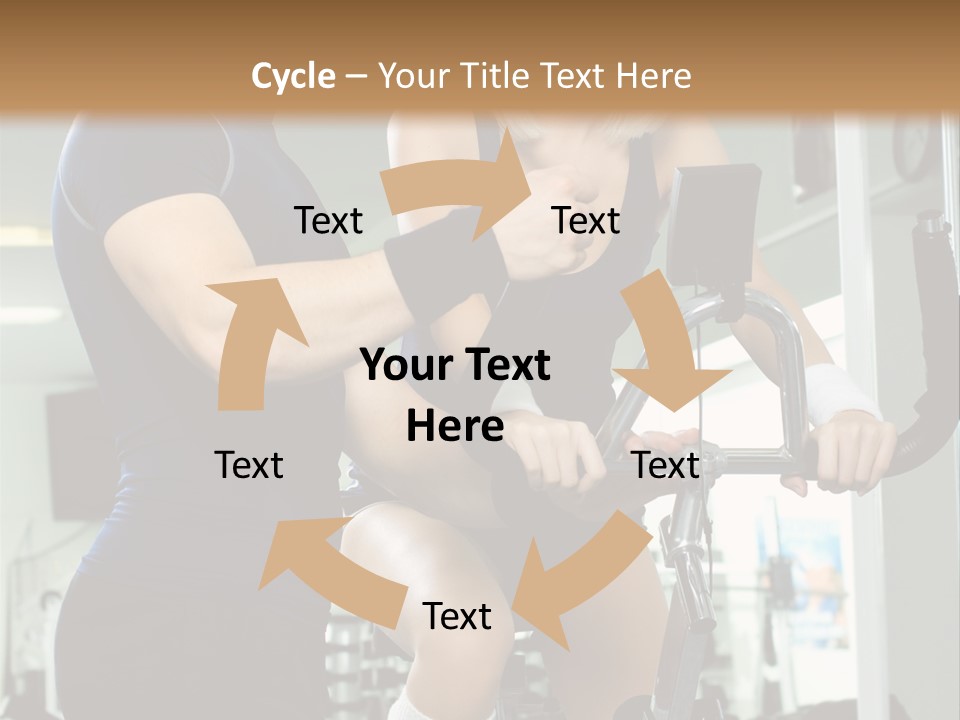 Sportswoman Execute Fitness PowerPoint Template