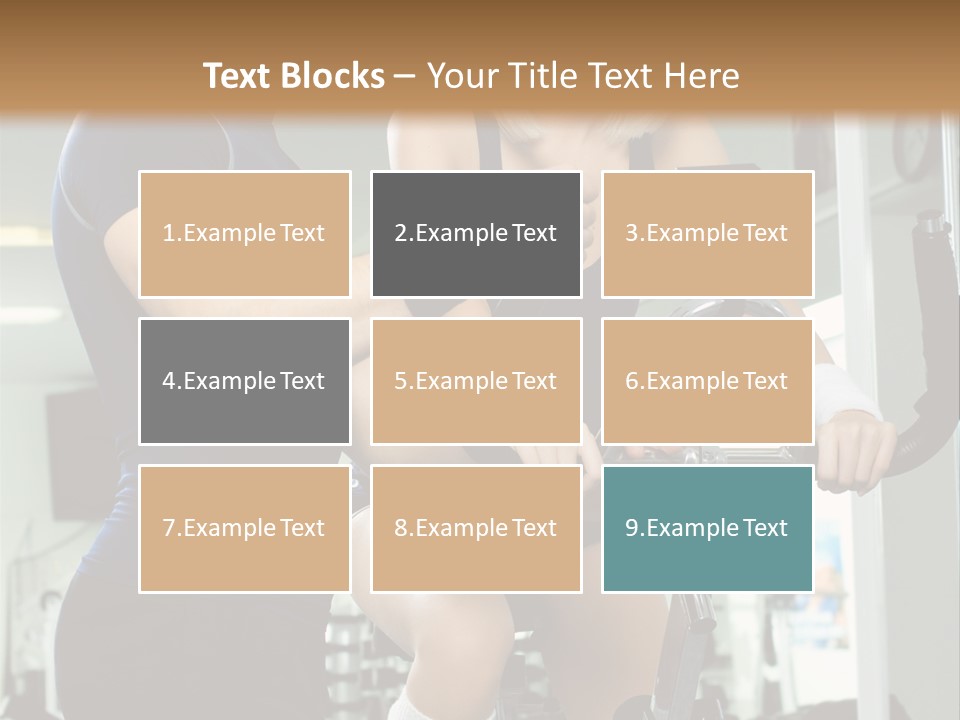 Sportswoman Execute Fitness PowerPoint Template