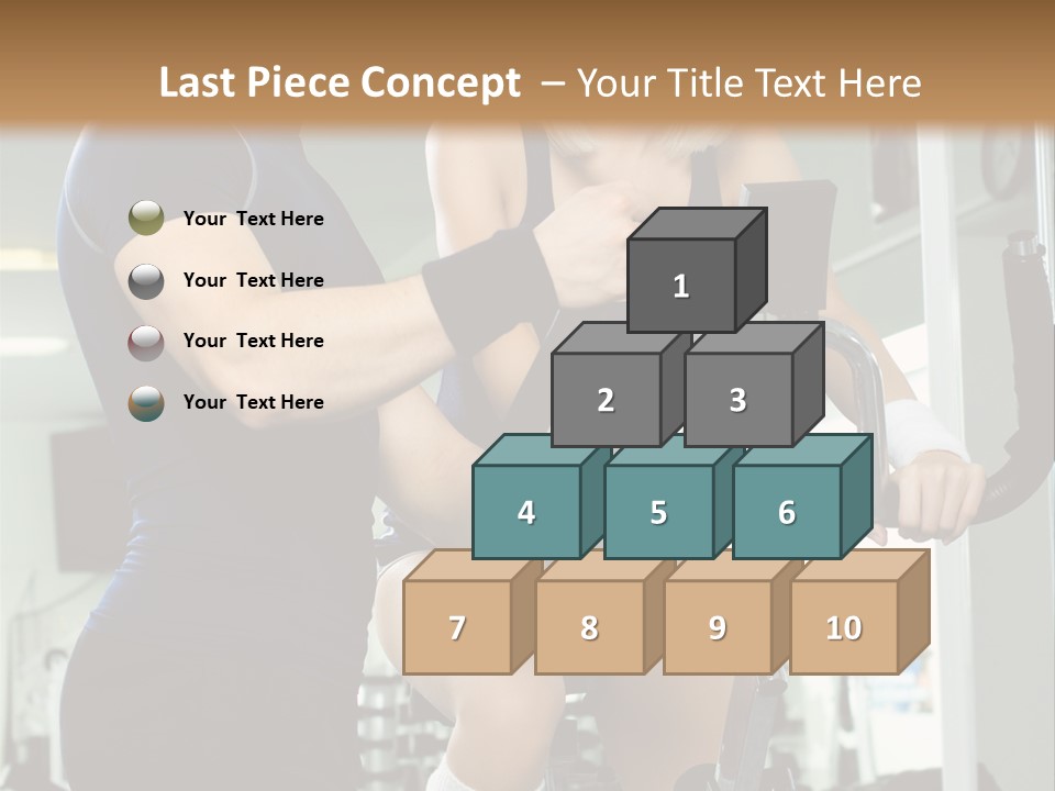 Sportswoman Execute Fitness PowerPoint Template