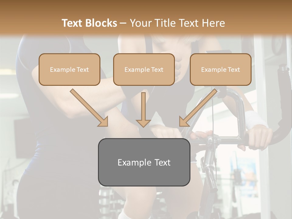 Sportswoman Execute Fitness PowerPoint Template