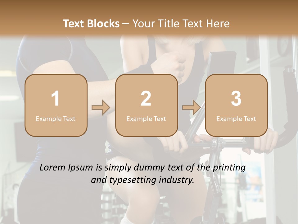 Sportswoman Execute Fitness PowerPoint Template