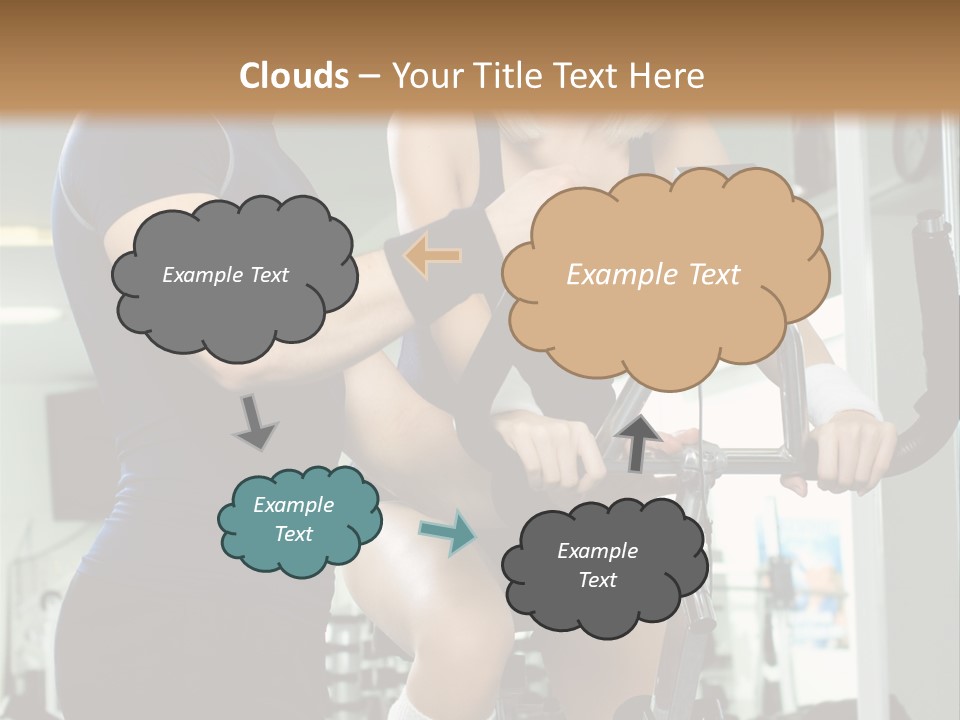 Sportswoman Execute Fitness PowerPoint Template