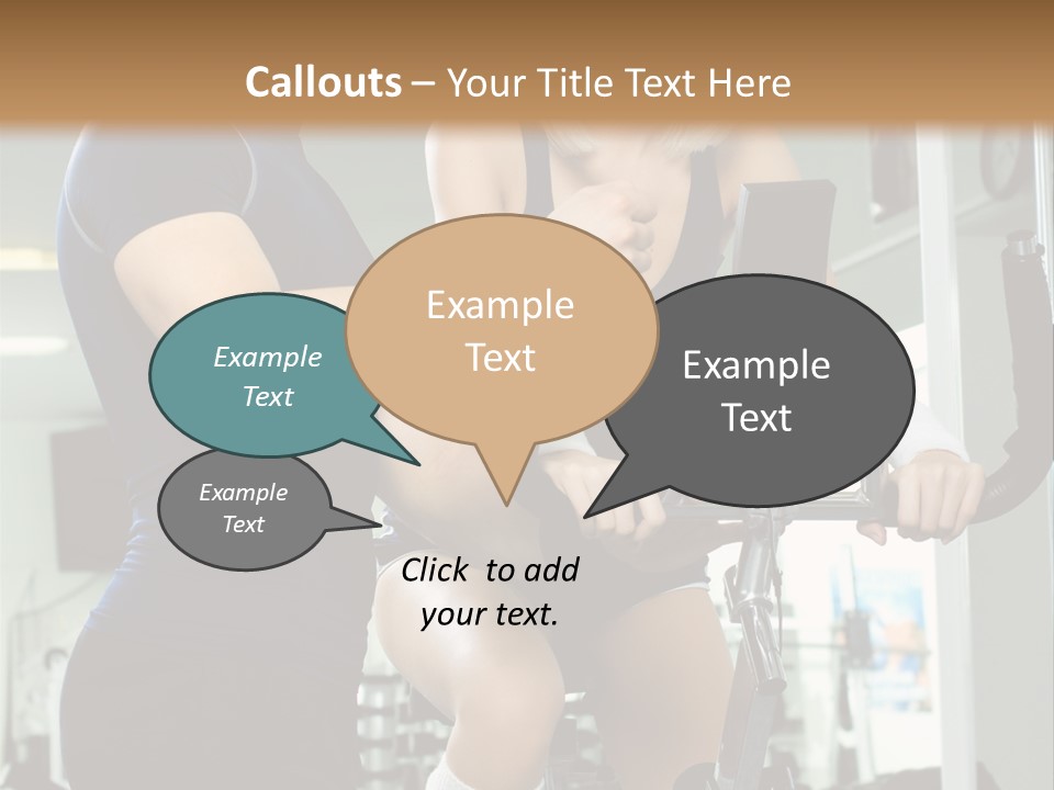 Sportswoman Execute Fitness PowerPoint Template