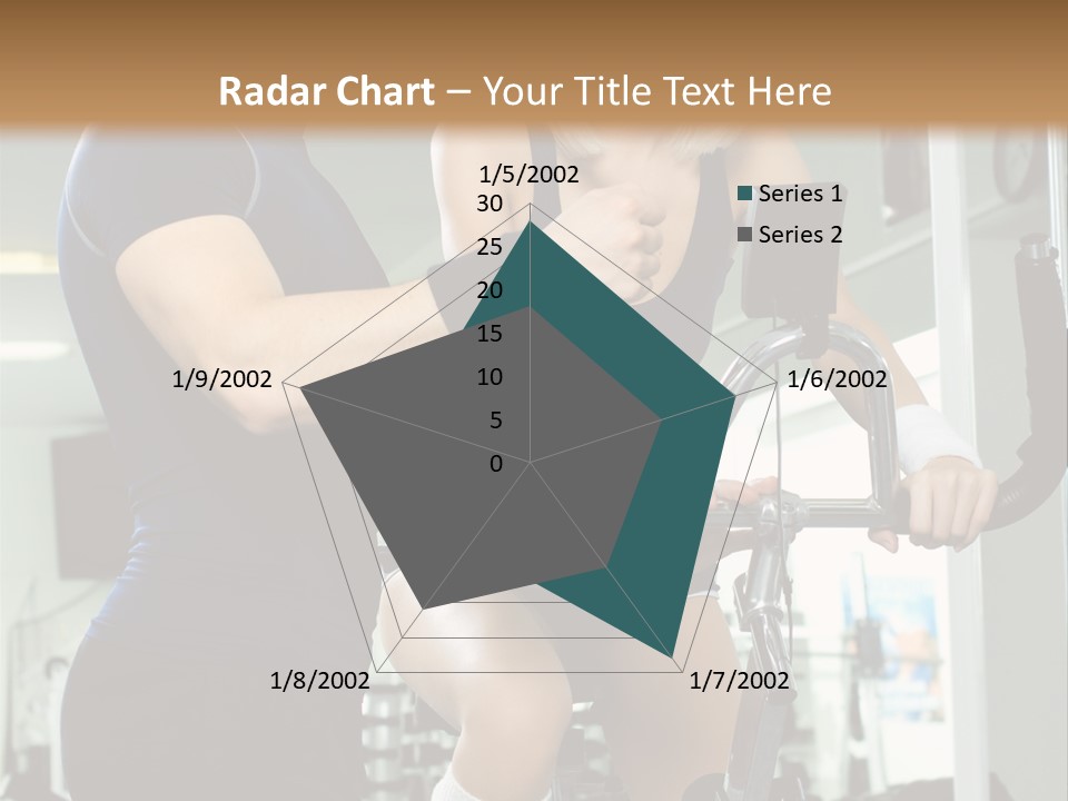 Sportswoman Execute Fitness PowerPoint Template