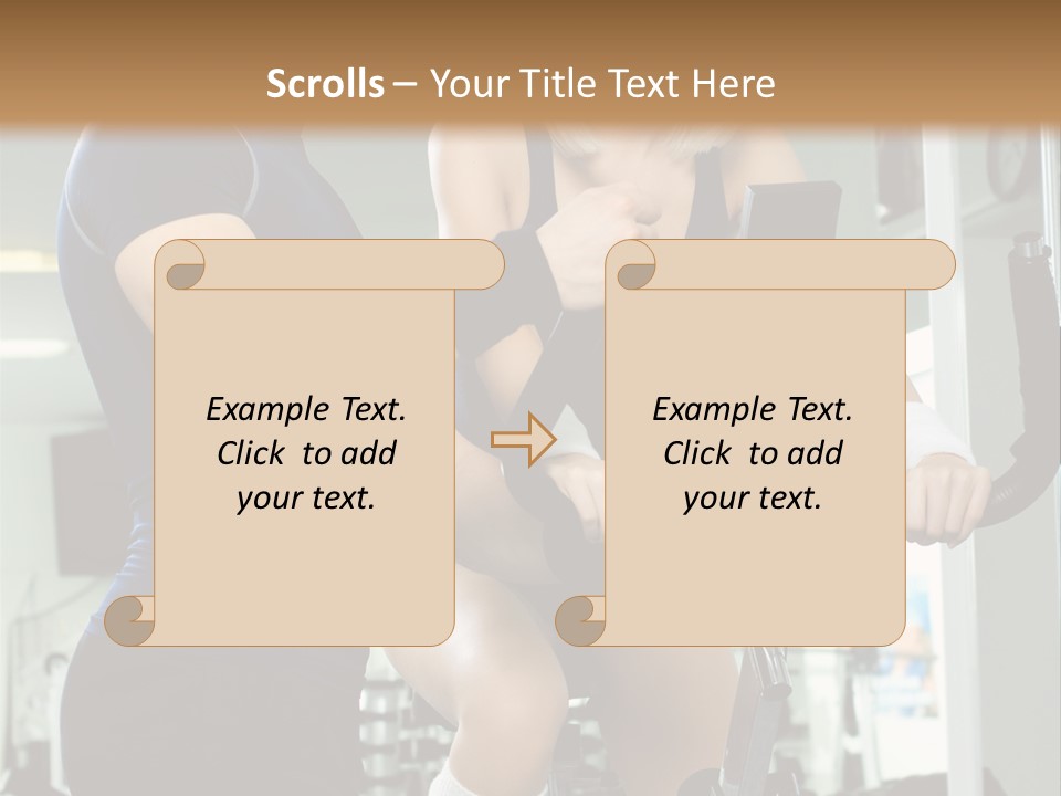 Sportswoman Execute Fitness PowerPoint Template