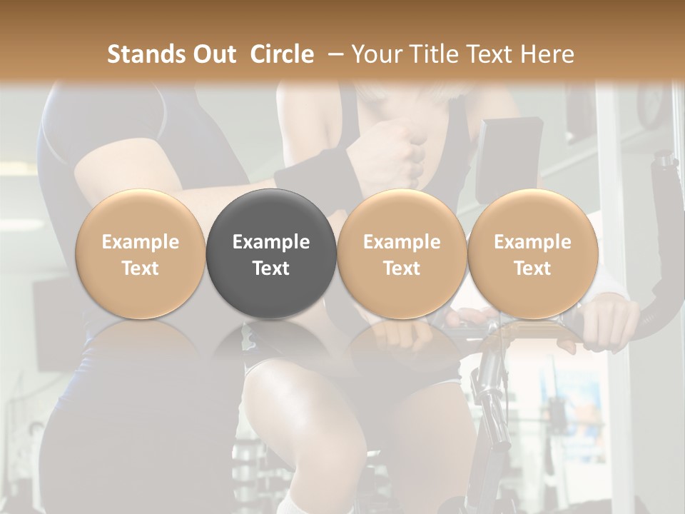 Sportswoman Execute Fitness PowerPoint Template