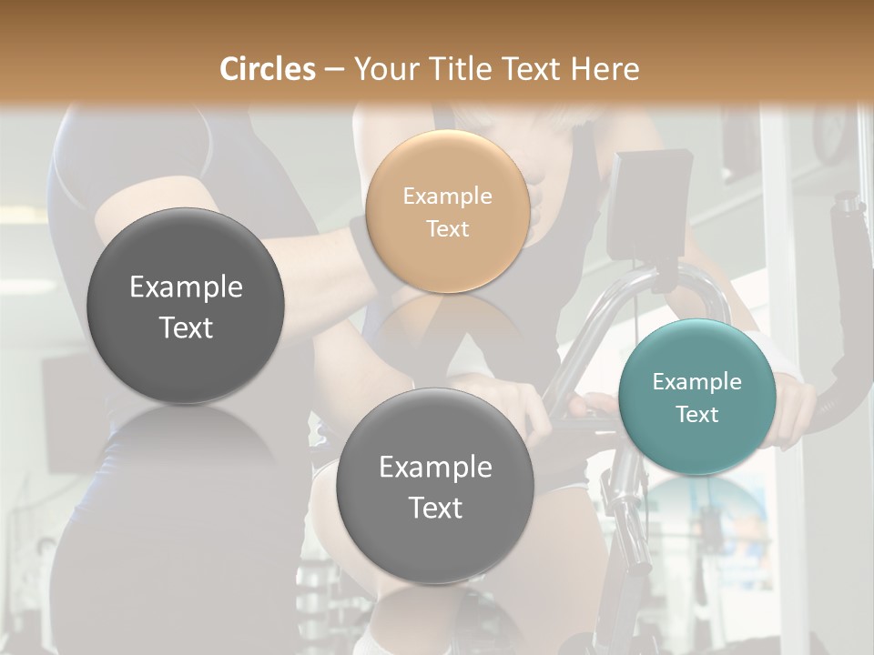 Sportswoman Execute Fitness PowerPoint Template