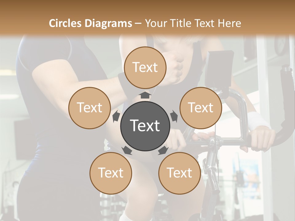 Sportswoman Execute Fitness PowerPoint Template