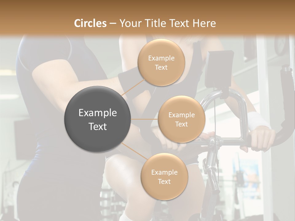 Sportswoman Execute Fitness PowerPoint Template